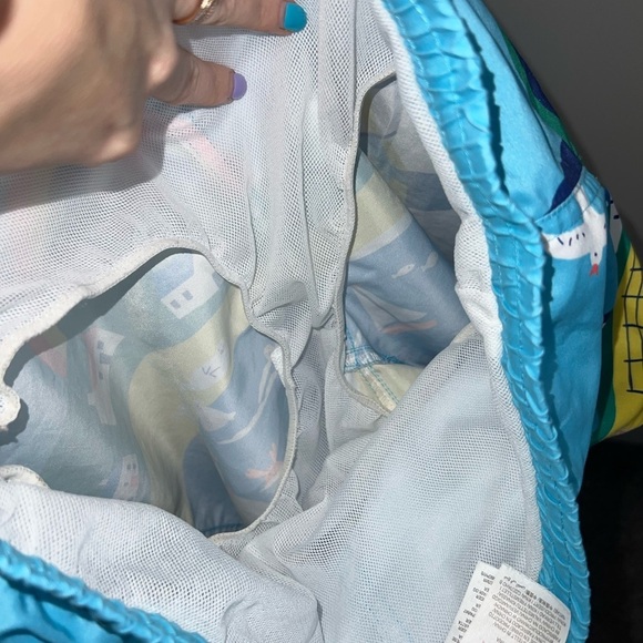 Mini Boden Swim Shorts Aqua Blue Puffins Boden 9-10 years - Picture 12 of 12